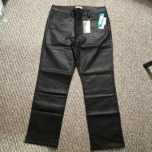 NWT Studio Blue faux leather pants.